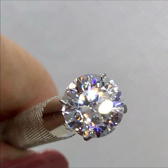 💎OS5💎 New 2CT Diamond Moissanite Loose Fiery Icy Flashy Stone Rock Men Women - Picture 8 of 16